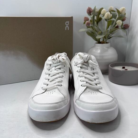 On Cloud The Roger Centre Court White/Gum Lace Up Shoes Men's 11.5 Comfort - Picture 2 of 10